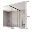 Ver imagem 2 de Armário de Banheiro 02 Portas com Espelho 100cm Movel na Caixa