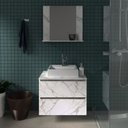Ver imagem 1 de Gabinete para Banheiro com Espelheira com Prateleira BN3607 Branco