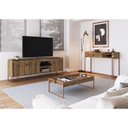 Ver imagem 3 de Mesa de Centro Moderna Columbia Mc140 para Sala Merk Moveis:woodmel/dourado