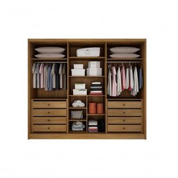 Guarda Roupa Casal 6 Portas 8 Gavetas Maldivas-cumaru-fendi Móveis Novo Horizonte - 5