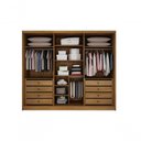 Ver imagem 4 de Guarda Roupa Casal 6 Portas 8 Gavetas Maldivas-cumaru-fendi Móveis Novo Horizonte