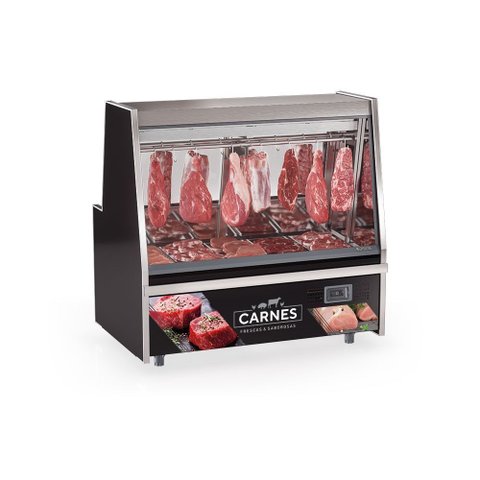 Balcão Frigorifico Turino GATS150 Preto Gelopar 220V