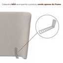 Ver imagem 2 de Frame Adaptador Cabeceira Box Casal Queen King Solteiro Cor Prateado - Sallar Home
