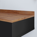 Ver imagem 5 de Penteadeira Suspensa Gloss - Varias Cores Cor:preto / Freijó