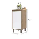Ver imagem 3 de Balcão Cozinha 1 Porta 40 - Módulo Cozinha Mel - Luciane 1301:Branco