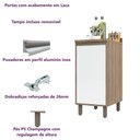 Ver imagem 4 de Balcão Cozinha 1 Porta 40 - Módulo Cozinha Mel - Luciane 1301:Branco
