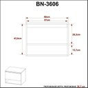 Ver imagem 7 de Gabinete Supenso para Banheiro e Espelheira com Prateleira 