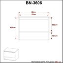 Ver imagem 7 de Gabinete Supenso para Banheiro e Espelheira com Prateleira Marrom