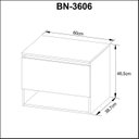 Ver mais imagens de Gabinete Supenso para Banheiro e Espelheira com Prateleira 