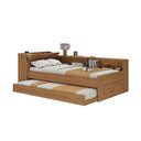 Ver imagem 3 de Cama Infantil Bellagio 1 Porta com Cama Auxiliar Nogal - Pnr Móveis
