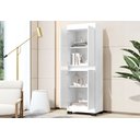Ver imagem 3 de Armário Multiuso Escritório Quarto 4 Portas Toquio Branco - Rede Móveis