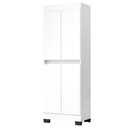 Ver imagem 2 de Armário Multiuso Escritório Quarto 4 Portas Toquio Branco - Rede Móveis
