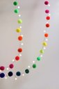 Ver imagem 2 de Guirlanda de Pompons Colorida 20 Pompons 2.8m Arco Iris