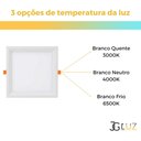 Ver imagem 2 de Kit 58 Painel de Embutir Led 18w Quadrado 3000k 4000k 6500k - Branco - Bco Frio 6500k - 110v/220v