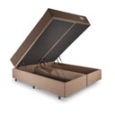 Ver imagem 5 de Base Box Baú Bipartido Casal 138x188 Linho com Colchão Relax Adorabile Molas Ensacadas