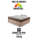 Ver mais imagens de Base Box Baú Bipartido Casal 138x188 Linho com Colchão Relax Adorabile Molas Ensacadas