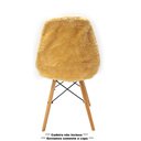 Ver imagem 3 de Capa para cadeira eames peluda Bege luxo