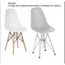 Capa para cadeira eames peluda Bege luxo - 5