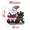 Decoração Boneco Natal Papai Noel Tecido Natalino 28cm - 2