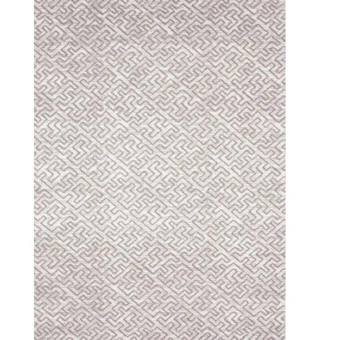 Tapete Turco Spirit D160A 0,80x2,50m Branco/Cinza Abdalla