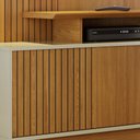 Ver imagem 3 de Estante Home Theater Ares Cumaru/opala para Tv até 65” - Madetec