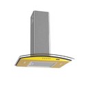 Ver imagem 1 de Coifa Terim de Parede Clean Vidro Curvo Amarela Kroma 60cm Amarelo 220v