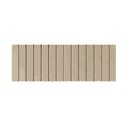Ver imagem 2 de Cabeceira Casal Ripada Palito para Quarto - 140 Cm - Bege Suede
