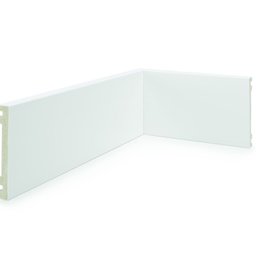 Rodapé Alizar de Poliestireno 10cm x 15mm x 2,40m Liso NFR Rodapés - 1