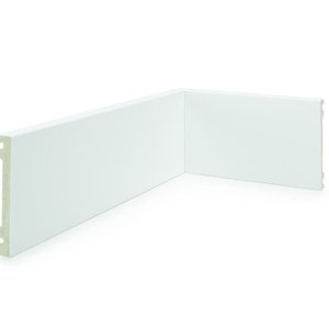 Rodapé Alizar de Poliestireno 10cm x 15mm x 2,40m Liso NFR Rodapés