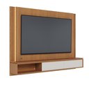 Ver imagem 5 de Painel para TV até 75 Polegadas Loa 2 Portas Ripado com LED - Freijó/Off White Matte