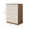 Cômoda 5 Gavetas  100% MDF Versatile - 3