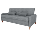 Ver imagem 2 de Sofa Cama 2 Lugares 206 Cm Donna Linho Vancouver E487 Cinza Milani Store