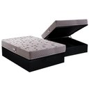 Ver imagem 1 de Cama Box Baú Casal: Colchão Anatômico Herval D45 / Ag65 Black Double Face + Base Black(138x188)