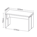 Ver imagem 3 de Mesa para Computador Dante para Escritório Nogal Preto