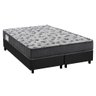 Cama Box Queen: Colchão Espuma D33 Ortobom /EP ISO 100 Ultra Firme + Base CRC Suede Gray(158x198) - 1