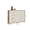 Ver imagem 3 de Cômoda 8 Gavetas 100% MDF Lis