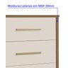 Cômoda 8 Gavetas 100% MDF Lis - 5