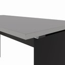 Ver imagem 6 de Mesa Retangular Escrivaninha 150 cm X 60 cm Tampo 25 mm Pés Painel F5 Office Cor:Cinza Sagrado com