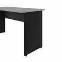 Ver imagem 5 de Mesa Retangular Escrivaninha 150 cm X 60 cm Tampo 25 mm Pés Painel F5 Office Cor:Cinza Sagrado com