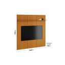 Ver imagem 3 de Painel para TV até 50 Polegadas 134cmx136cm Prateleira Avant Marrom Cedro