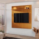 Ver imagem 1 de Painel para TV até 50 Polegadas 134cmx136cm Prateleira Avant Marrom Cedro