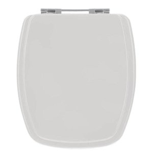 Assento Sanitário Stylus Celite 1.6gpf/6lpf Cinza Prata Mdf Sicmol