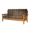 Ver imagem 2 de Sofá 3 Lugares com Almofadas Madeira Maciça