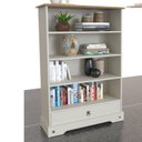 Ver imagem 5 de Estante Baixa 100% MDF 119,5x82,5cm 1 Gaveta Smile Branco/Creme/Carvalho