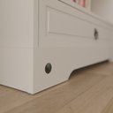 Ver imagem 7 de Estante Baixa 100% MDF 119,5x82,5cm 1 Gaveta Smile Branco/Creme/Carvalho