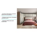 Ver imagem 6 de Guarda Roupa de Canto Casal King 11 Portas 5 Gavetas Vanilla com Legno Crema Connect Luciane Móveis
