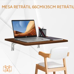 Mesa Retrátil Amadeirada 50x40: Praticidade e Elegância para Qualquer Espaço - 1
