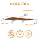 Ver imagem 3 de Mesa Retrátil Amadeirada 50x40: Praticidade e Elegância para Qualquer Espaço