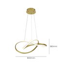 Ver imagem 4 de Lustre Pendente Quality Orgon 1423 LED Bivolt Dourado