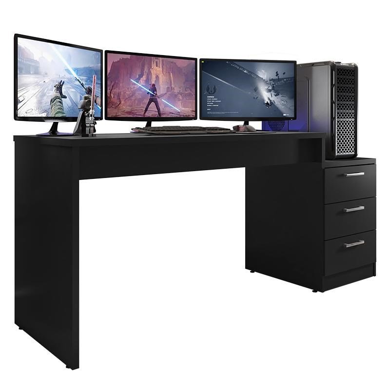 Mesa para Computador Desk Gamer DRX-5000 Preto Black - PR Móveis